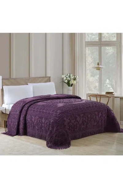 Beatrice Home Fashions Medallion Cotton Chenille Bedspread