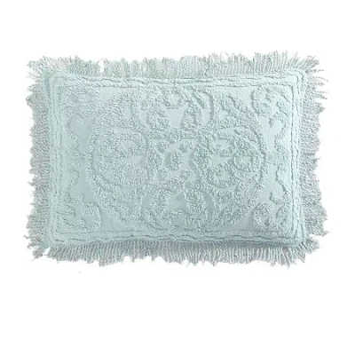 Beatrice Home Fashions Medallion Pillow Sham In Blue