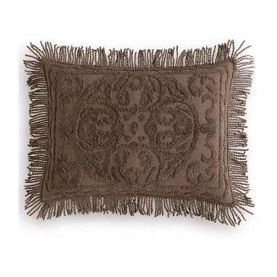Beatrice Home Fashions Medallion Pillow Sham In Brown