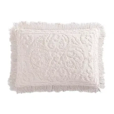 Beatrice Home Fashions Medallion Pillow Sham In White
