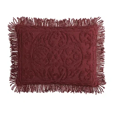 Beatrice Home Fashions Medallion Pillow Sham In Red