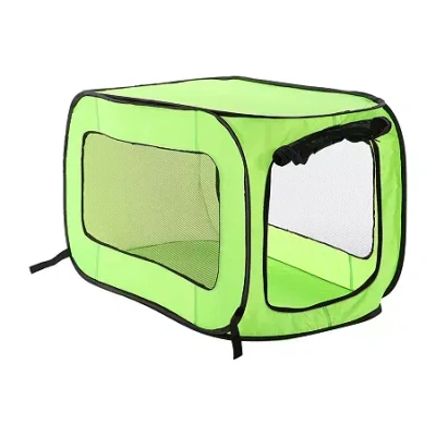 Beatrice Home Fashions Solid Pop Up Kennel Dog Crate In Green