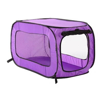 Beatrice Home Fashions Solid Pop Up Kennel Dog Crate In Purple