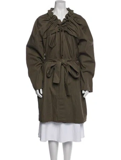 Pre-owned Beatrice Valenzuela Trench Coat In Gray