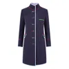 Beatrice Von Tresckow Women's Blue Navy Linen Cavalier Jacket In Blue