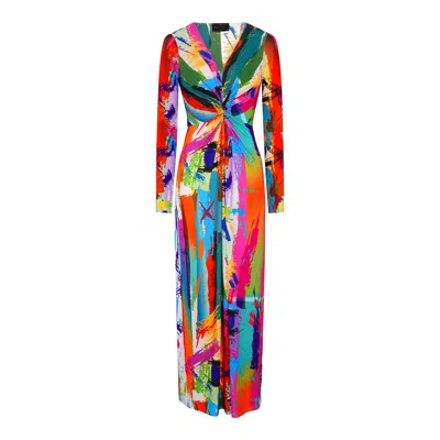 Beatrice Von Tresckow Women's Brush Stroke Lola Maxi Dress In Multi