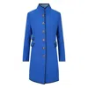 Beatrice Von Tresckow Women's Electric Blue Linen Cavalier Coat In Blue