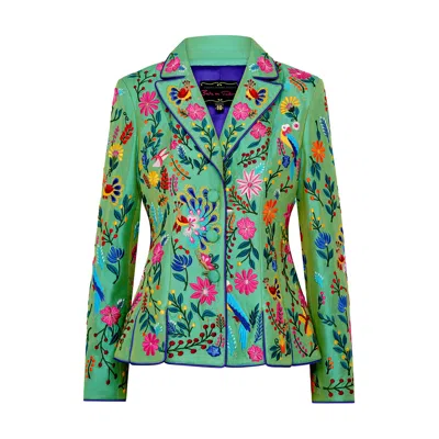 Beatrice Von Tresckow Women's Green Aqualime Secrets Of Eden Cormor Revere Jacket