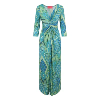 Beatrice Von Tresckow Women's Green / Blue Green Haze Lola Maxi Dress In Multi