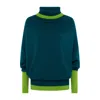 Beatrice Von Tresckow Women's Green Jade Cashmere Roll Neck Jumper In Green