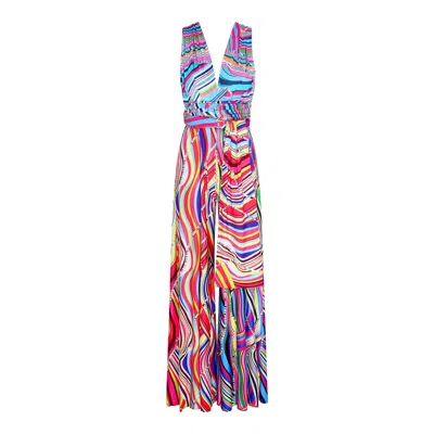Beatrice Von Tresckow Women's Lumiere Jumpsuit In Blue/green/orange/pink