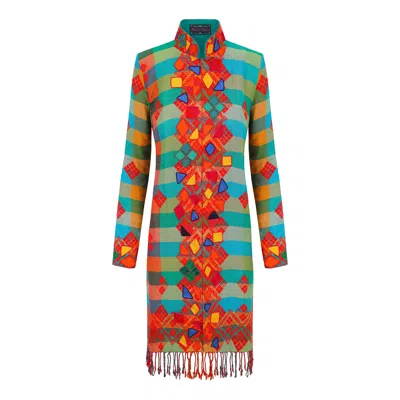 Beatrice Von Tresckow Women's Multi-coloured Kaleidoscope Nehru Jacket