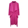 Beatrice Von Tresckow Women's Pink / Purple Magenta Waterfall Crinkle Coat In Pink/purple
