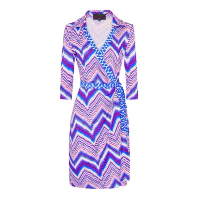 Beatrice Von Tresckow Women's Purple Indigo Pulse Wrap Dress