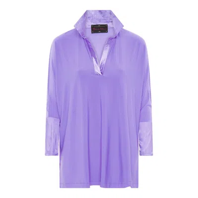 Beatrice Von Tresckow Women's Purple Lilac Oversized Jersey Shirt