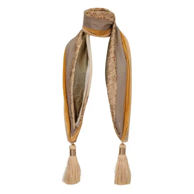 Beatrice Von Tresckow Women's Silk Mix Tassel Scarf - Gold