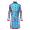 Beatrice Von Tresckow Women's Summer Paisley Lightweight Chiffon Selena Jacket In Blue/pink/white