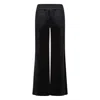 Beatrice Von Tresckow Women's Velvet Wide Flare Trousers - Black In Black