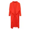 Beatrice Von Tresckow Women's Yellow / Orange Orange Waterfall Crinkle Coat In Yellow/orange