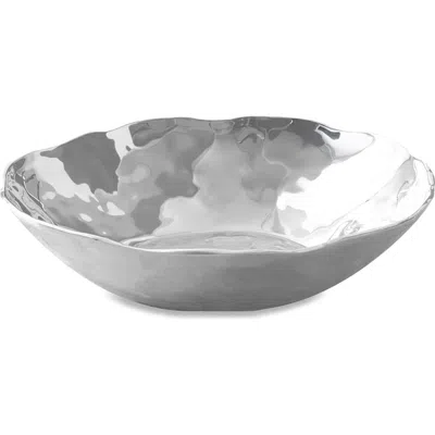 Beatriz Ball Collection Soho Organic Large Bowl In Silver