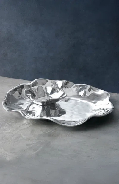 Beatriz Ball Collection Vento Bergamo Chip And Dip In Silver