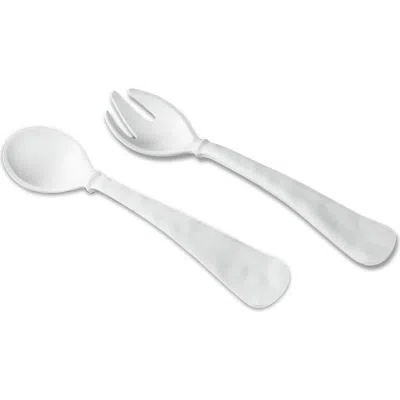 Beatriz Ball Collection Vida Nube Large Salad Servers In White