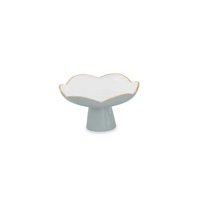Beatriz Ball Encanto Amelia Small Pedestal In Slate,white