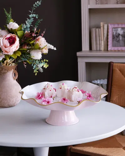 Beatriz Ball Encanto Carola Pedestal Cake Plate In Pink