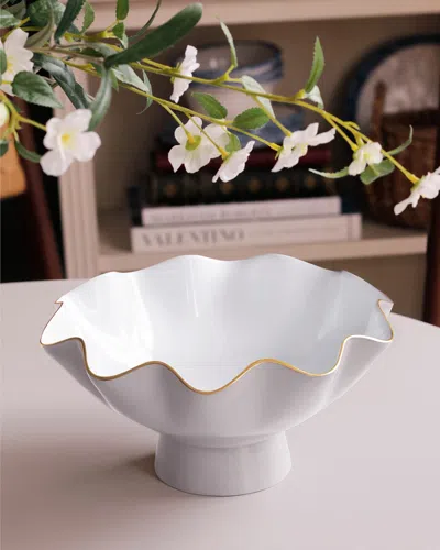 Beatriz Ball Encanto Carola Small Pedestal Bowl In White