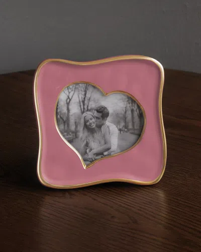 Beatriz Ball Encanto Curved Heart Picture Frame, 5" X 5" In Pink