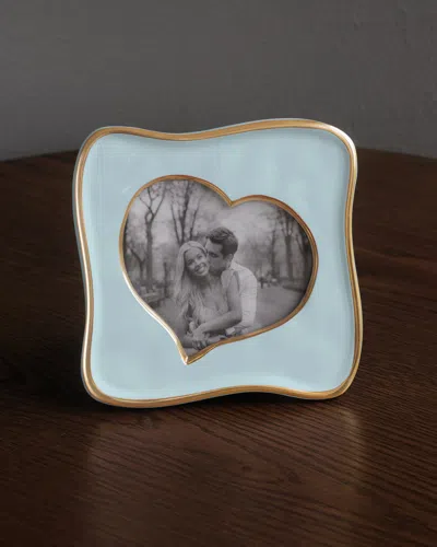 Beatriz Ball Encanto Curved Heart Picture Frame, 5" X 5" In Blue