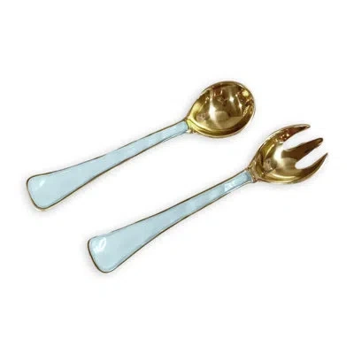 Beatriz Ball Encanto Salad Servers In Sky Blue
