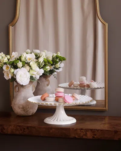 Beatriz Ball Encanto Vienna Pedestal Cake Plate In White