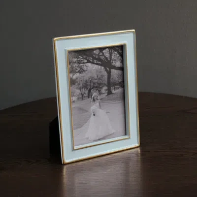 Beatriz Ball Frame Metal Picture Frame In Blue