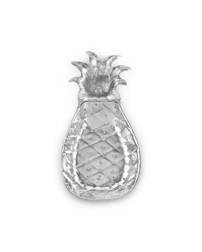 Beatriz Ball Garden Pineapple Chip & Dip Server In Silver