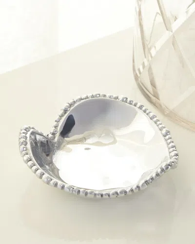 Beatriz Ball Giftables Organic Pearl Heart Bowl In Silver