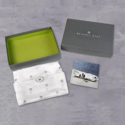 Beatriz Ball Giftables Organic Pearl Rectangular Engraved Tray "friends Till The End" In Silver
