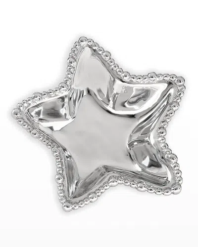 Beatriz Ball Giftables Organic Pearl Star Bowl In Silver