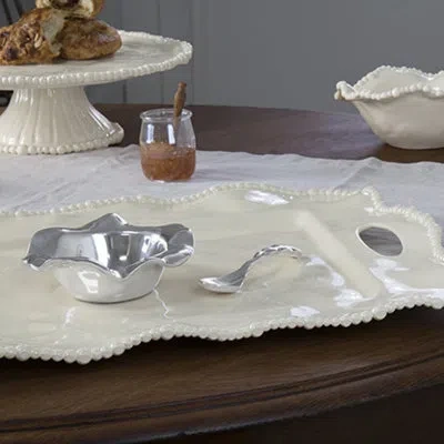 Beatriz Ball Giftables Vento Bowl With Spoon In Silver