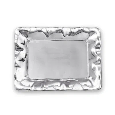 Beatriz Ball Giftables Vento Rectangular Tray In Silver