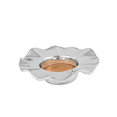 Beatriz Ball Giftables Vento Wine Coaster In Silver