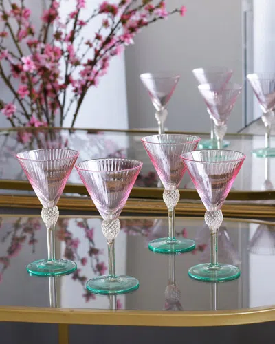 Beatriz Ball Glass Aquarelle Martini, Set Of 4