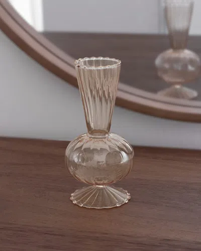 Beatriz Ball Glass Cambridge Beth 6" Bud Vases, Set Of 2 In Gold