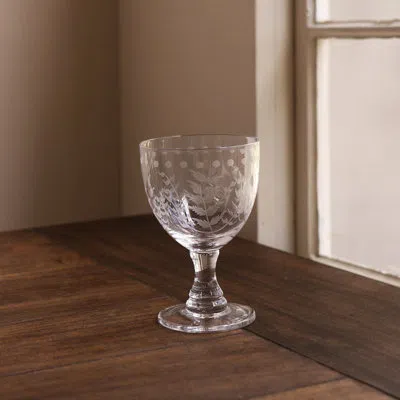 Beatriz Ball Glass Fern With Dots All Purpose Set Of 4 (clear) 14 Fl oz In Transparent