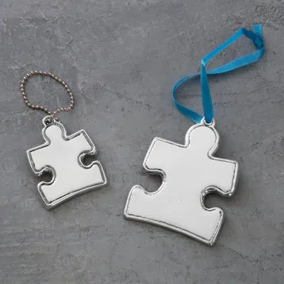 Beatriz Ball Holiday Autism Keychain In Silver