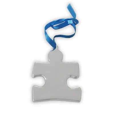 Beatriz Ball Holiday Autism Ornament In Silver