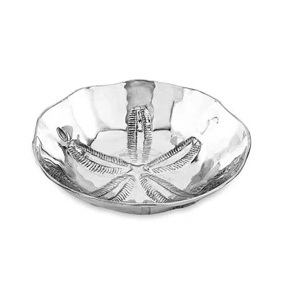 Beatriz Ball Ocean Sand Dollar Medium Bowl In Silver