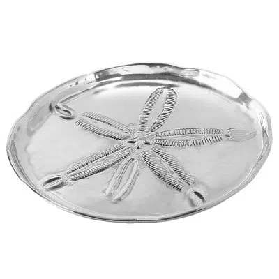 Beatriz Ball Ocean Sand Dollar Platter In Silver