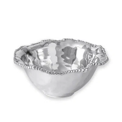 Beatriz Ball Organic Pearl Aluminum Bowl In Silver