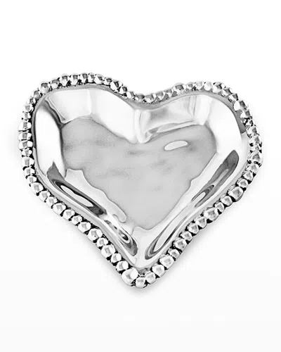 Beatriz Ball Organic Pearl Small Heart Bowl In Gray